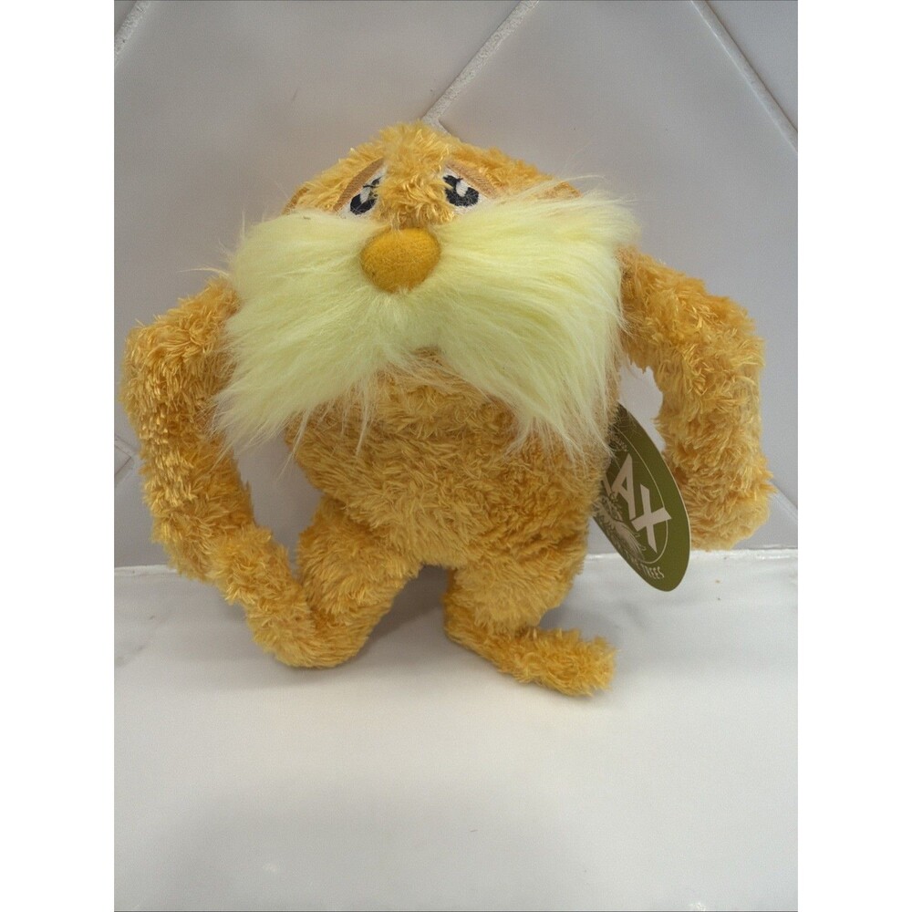 Dr. Seuss THE LORAX 6" Plush STUFFED ANIMAL Toy Manhattan Toy 2012 With Tags